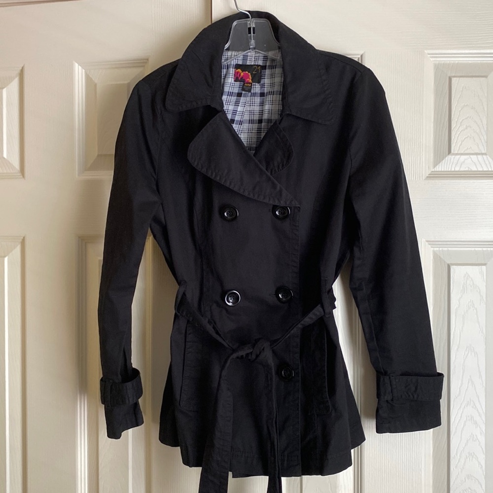 Forever 21 Black Double Breasted Jacket